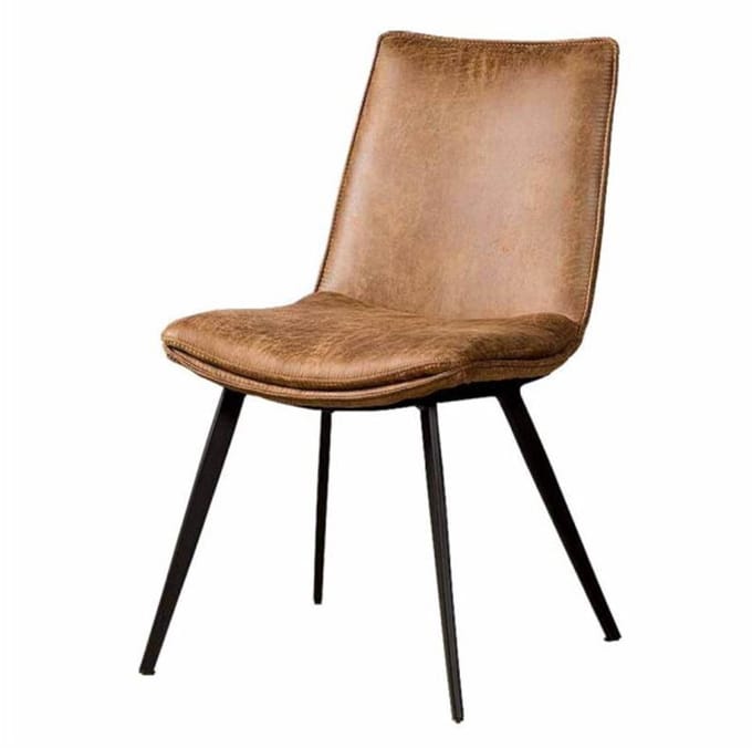 Tower living Pamplona sidechair - fabric T-cognac