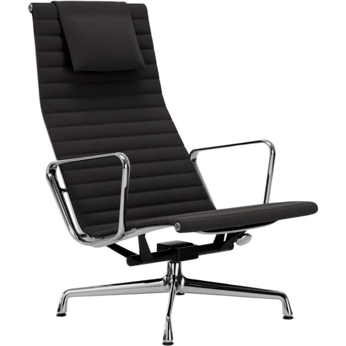 Vitra - Aluminium Chair - EA 124 - verchroomd - Hopsak - donkergrijs - 4 - 6 Wochen