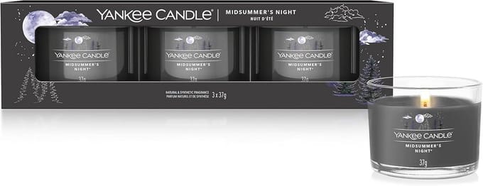 Geurkaarsen Geschenkset - Midsummer's Night Gevulde Offerkaarsen - 3 Stuks Sojamix