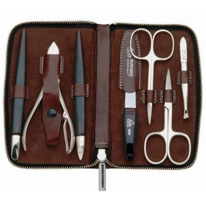 ERBE Manicure-etuis Landkoffer 7-delig Nagelaccessoires Unisex
