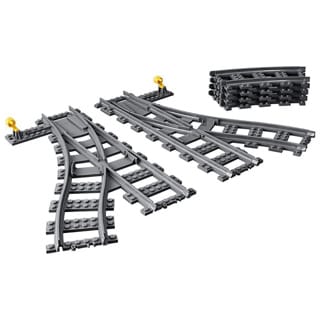 LEGO 60238 City Trains Trein Rails switch 6 Stuks Uitbreidingsset