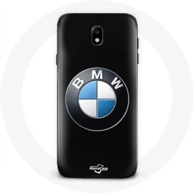 Hoesje voor Samsung Galaxy J5 2017 BMW Logo zwarte achtergrond