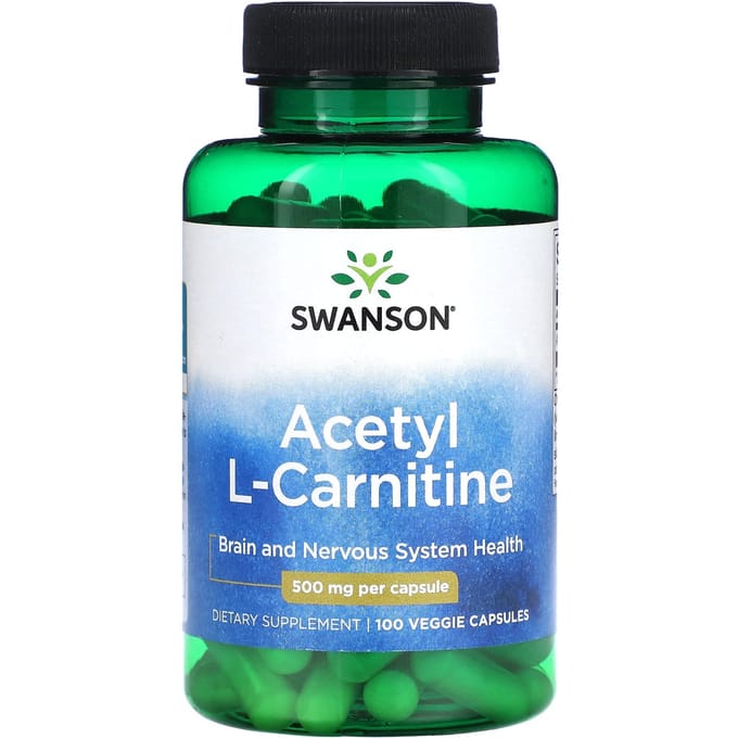 Acetyl L-Carnitine, 500Mg, 100 Veggie Capsules