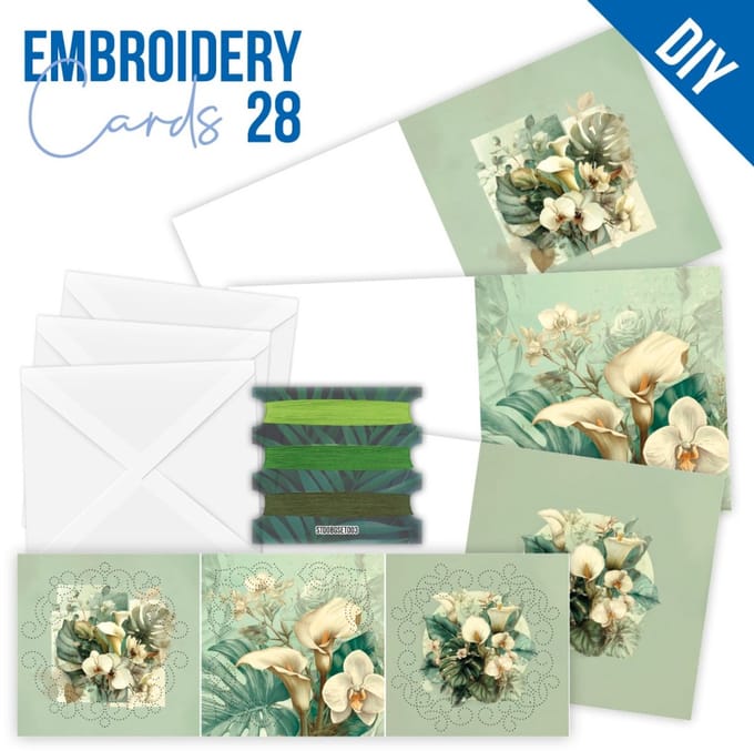 Stitch and Do Cards 28 - Berries Beauties - Touch of Green
