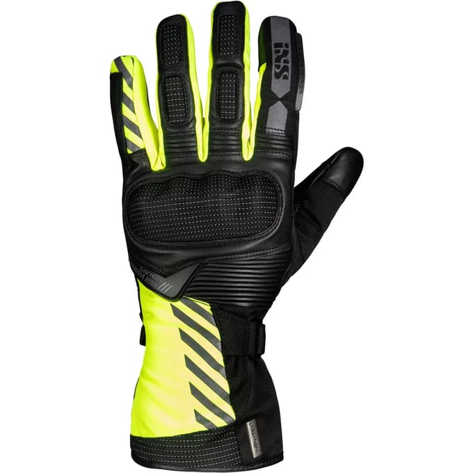 IXS Glasgow-ST 2.0 Zwart Geel Handschoenen - Handschoen