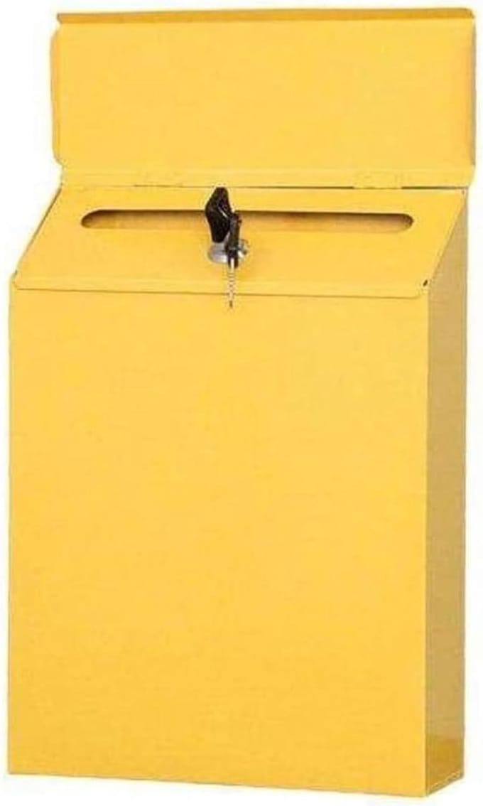 Brievenbus - Postkast - Post Ontvangen - Afsluitbaar met sleutel - 23 x 30 cm - Zwart