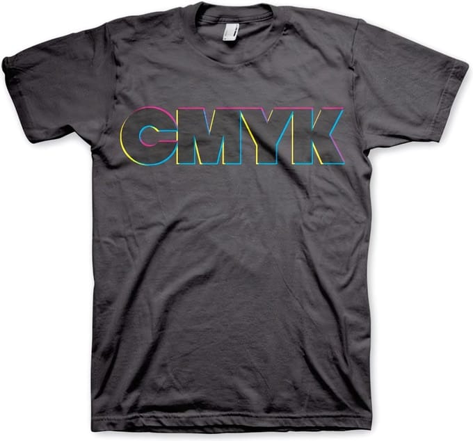 Hybris CMYK-T-shirt donkergrijs