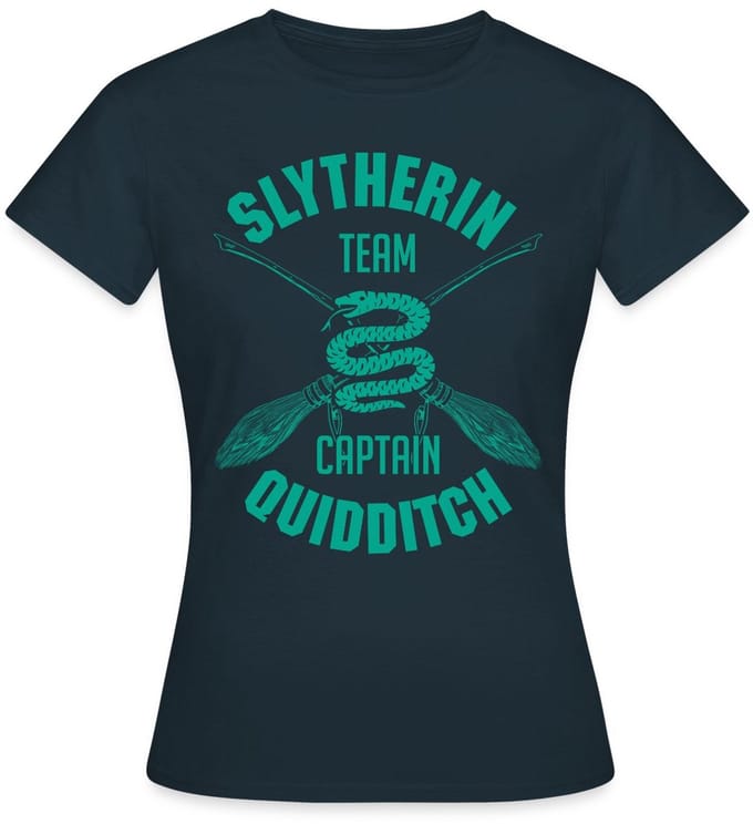 Harry Potter Slytherin Team Captain Quidditch T-Shirt Dames