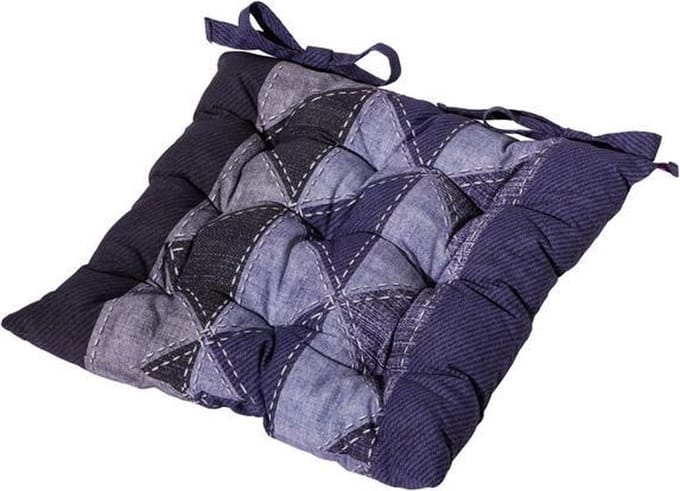 Madison bistro tuinkussen Triangle 46x46 cm - blauw