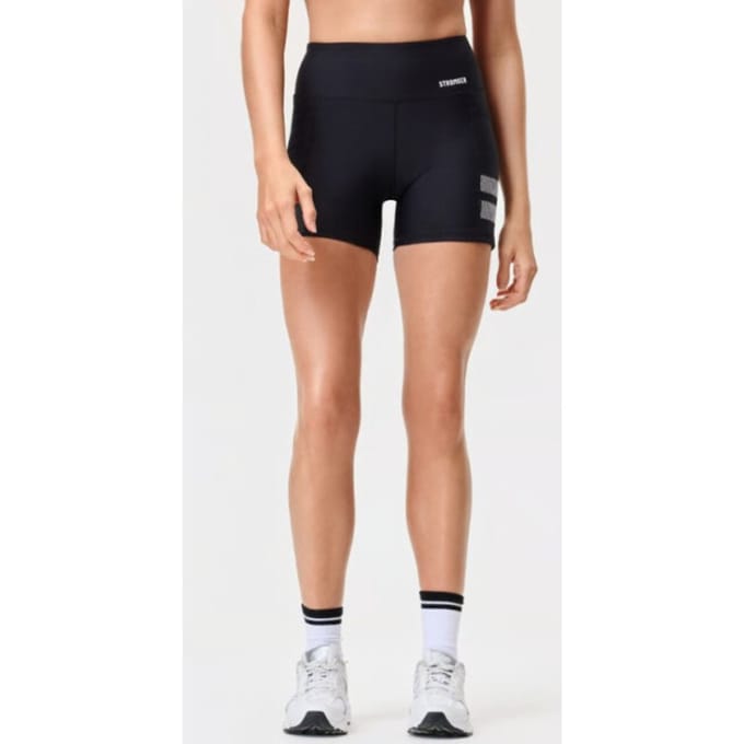 STRONGER - Signature Pocket Contouring Shorts - Korte trainingslegging dames - Zwart