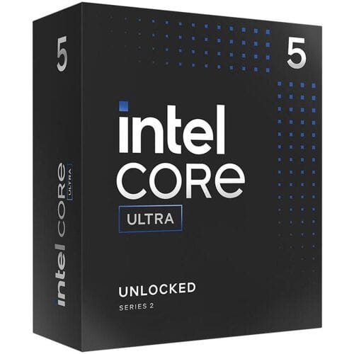 Intel Core Ultra 5 225 Arrow Lake-S CPU - 10 kernen - 3.3 GHz - Intel LGA1851 - Intel Boxed (met koeler)
