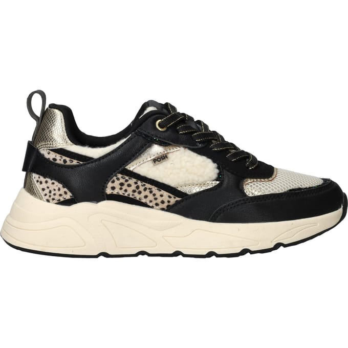 POSH by Poelman Sneakers - Dames - Zwart - Maat:37