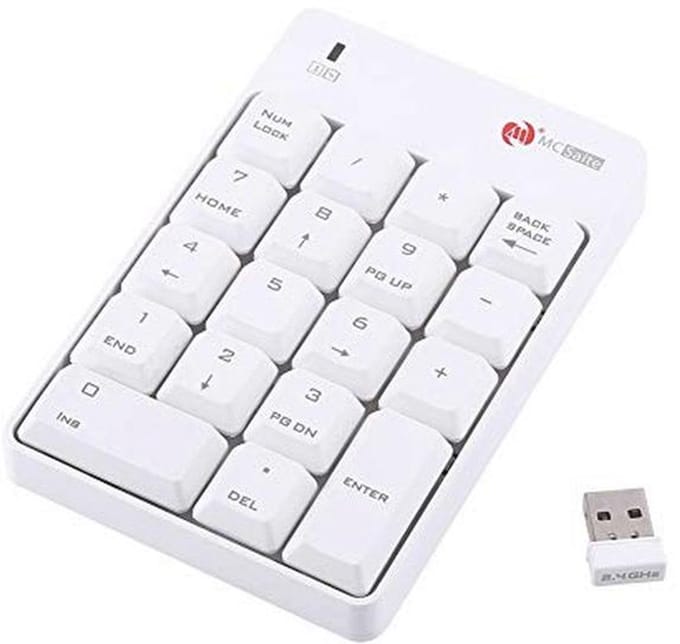 Draadloos USB Numeriek Toetsenbord - 18 Toetsen voor Laptop en PC