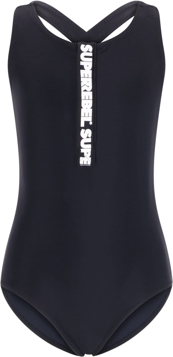SuperRebel - Paradise bathingsuit - Black - Maat 152