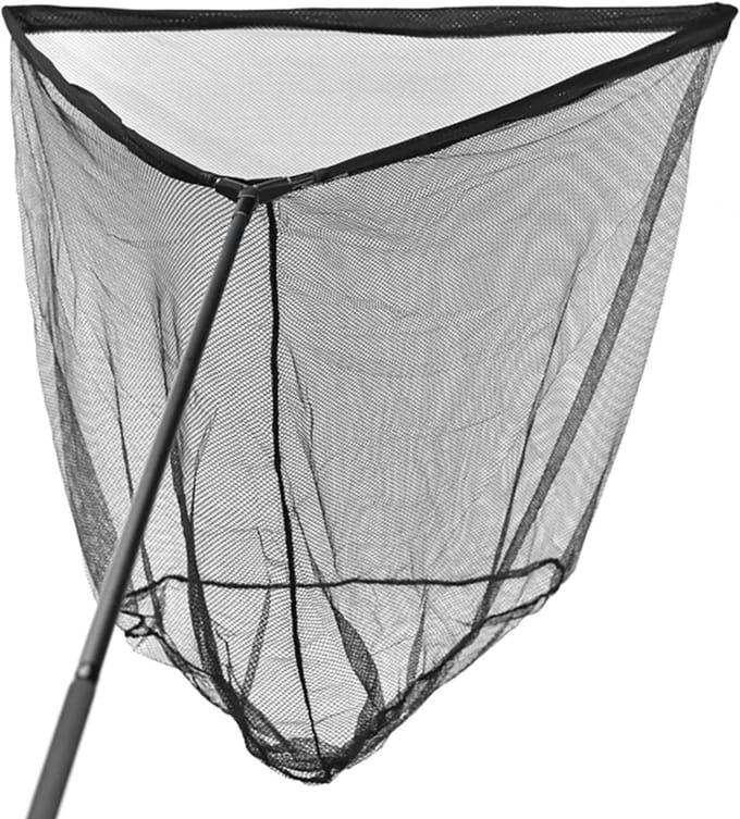 Zyrex® Schepnet Vissen - Visnet - Telescoop Schepnet - Duurzaam Net met Rubberen Coating - Zwart - 100cm x 100cm x 50cm