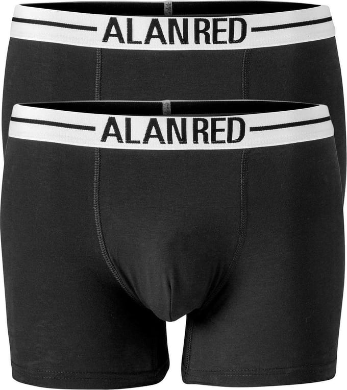Alan Red - Boxershort Zwart 2Pack - Heren - Maat M - Body-fit