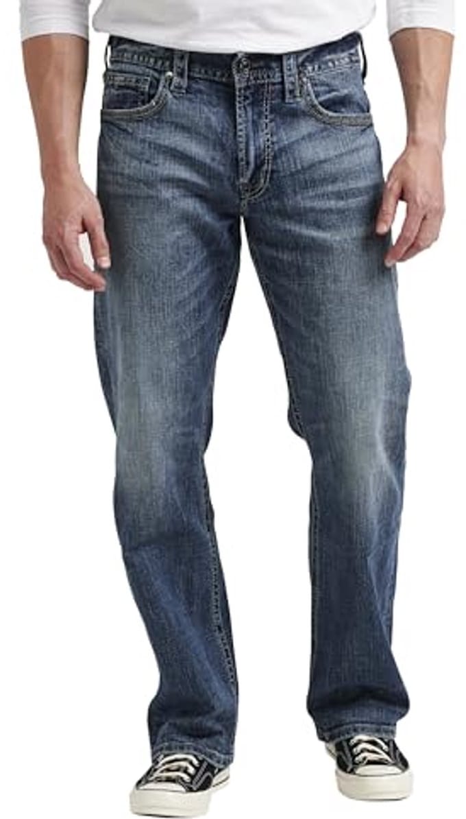 Loose Fit Straight Leg Jeans voor Heren