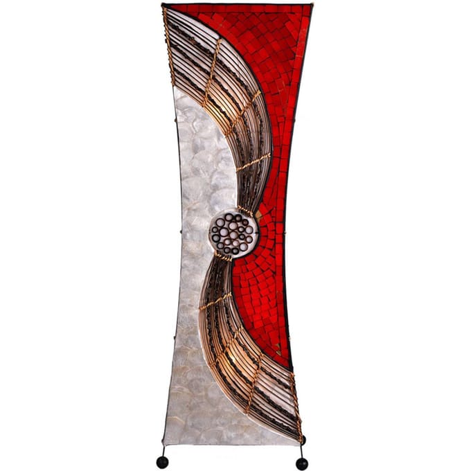Woru Getailleerde vloerlamp Alisa, 100 cm