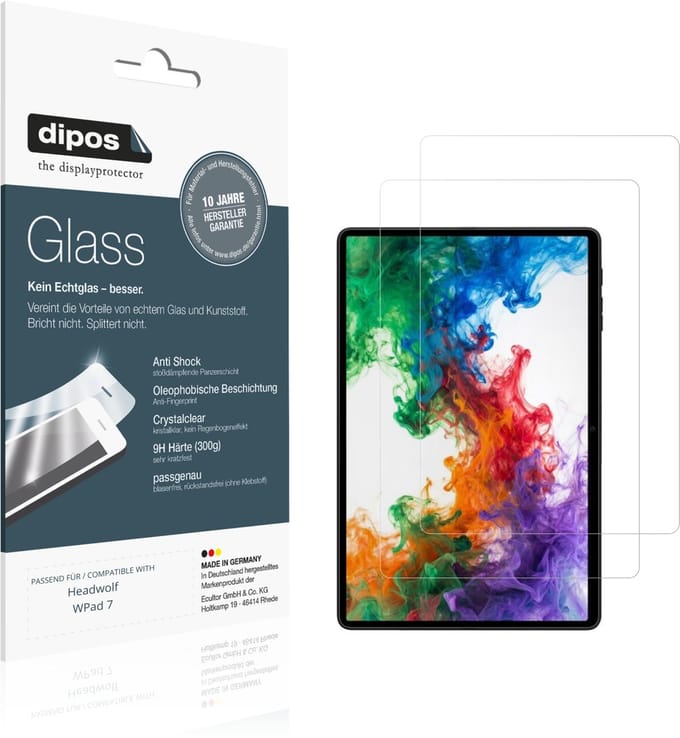 dipos – 2x Pantserfolie geschikt voor Headwolf WPad 7 | 9H Screenprotector