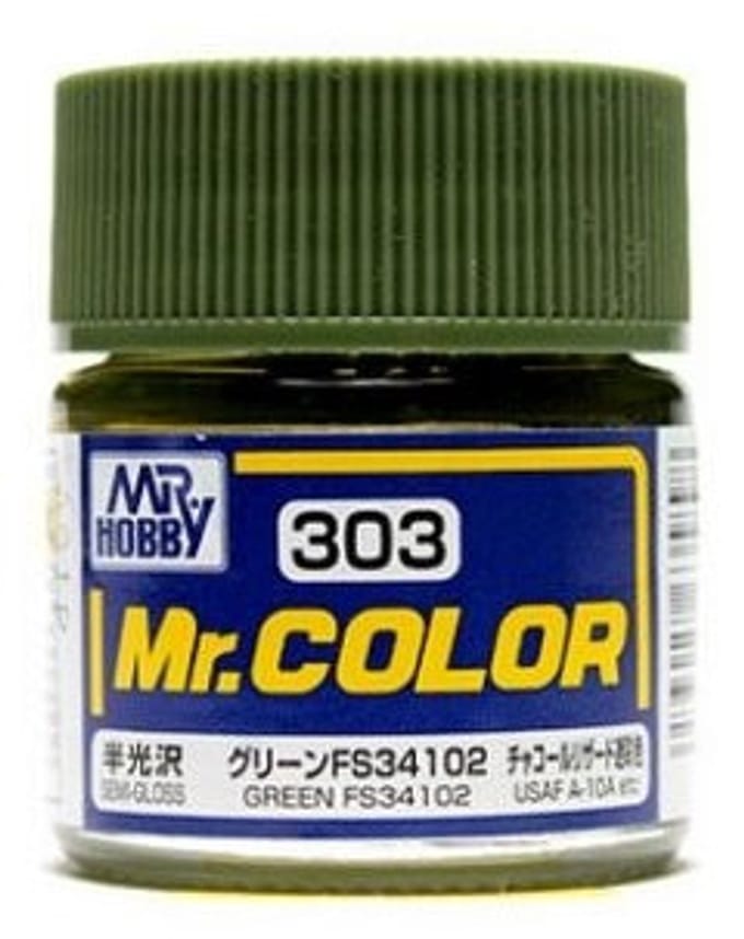 Gunze Mr. Hobby C-303 - Mr. Color 10 ml Green FS34102 - Lacquer Modelbouwverf