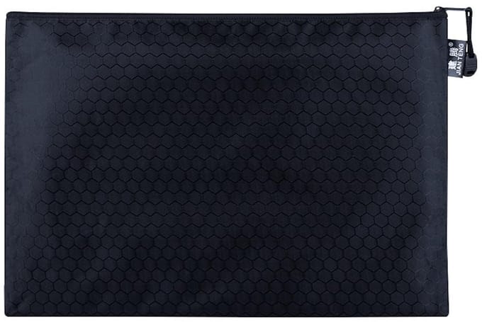 Dailygoods- Documententas waterdicht - 5 stuks - schrijfwarentas - opbergtas voor documenten - ritssluiting - canvas - 38 x 27,5 cm