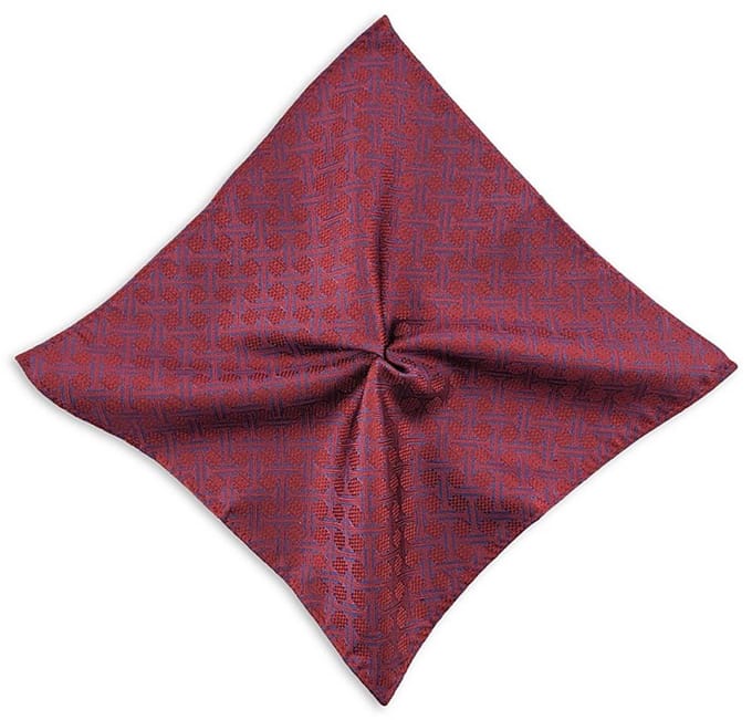 Sir Redman - Pochets - pochet Sottile Bordeaux - bordeauxrood / blauw