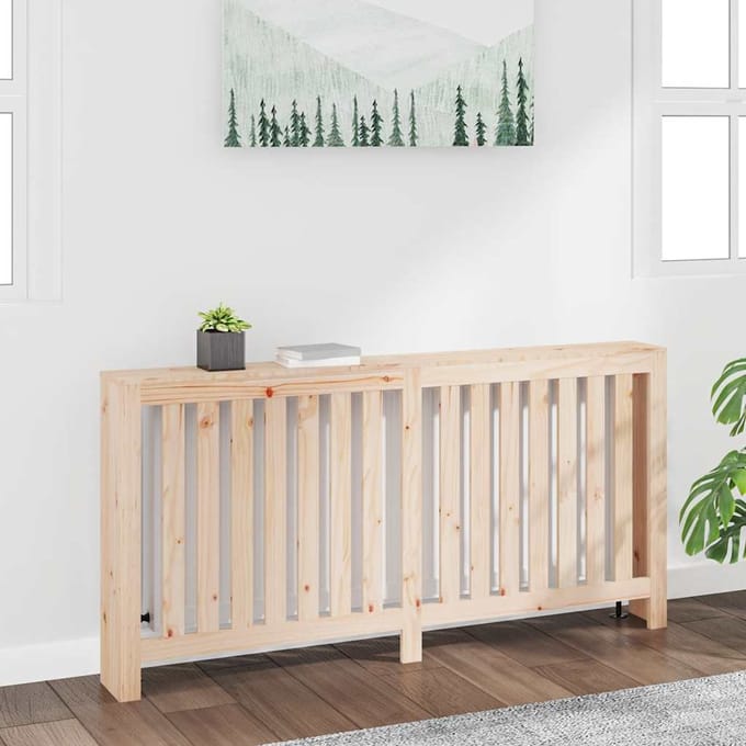vidaXL Radiatorombouw 169x19x84 cm massief grenenhout