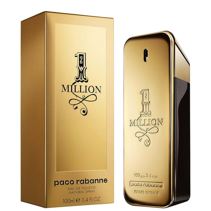 Rabanne 1 Million Eau de Toilette Spray Herenparfum Heren 100 ml