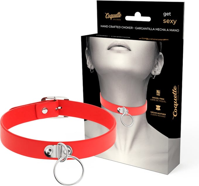 COQUETTE ACCESSORIES | Coquette Hand Crafted Choker Fetish - Red