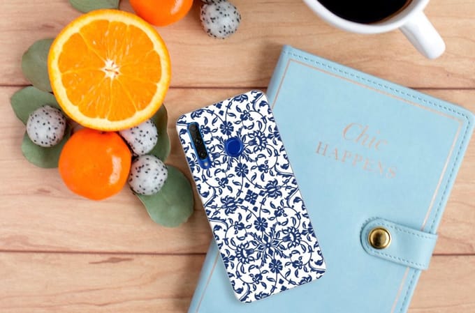 Honor 20 Lite TPU Case Flower Blue