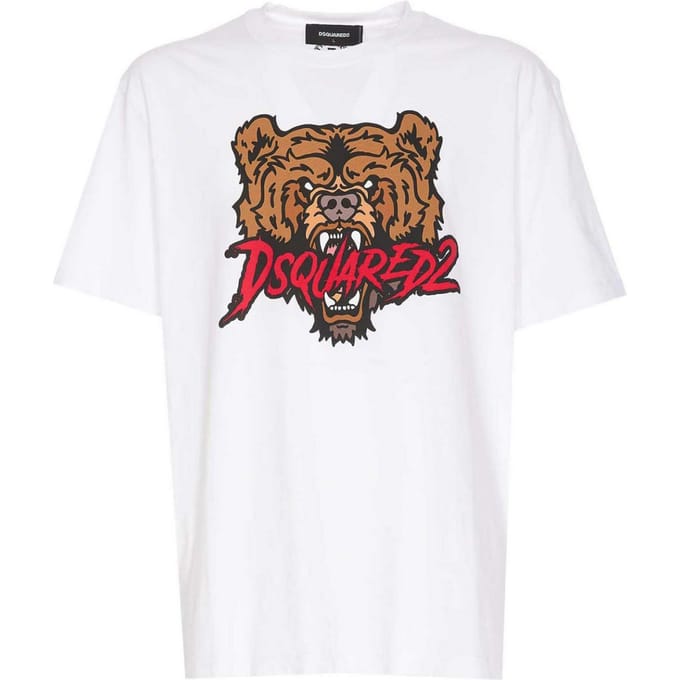 T-shirt met berenlogo en normale pasvorm