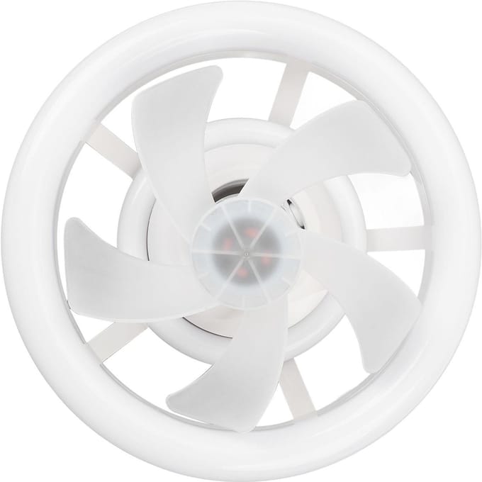 LED Plafondventilatorlamp Instelbare Helderheid 3 Kleuren Dimbaar Multifunctioneel Slimme Elektrische Ventilator white
