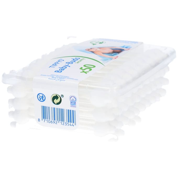 Tippys Baby Wattenstaafjes Papier 50 Stokjes