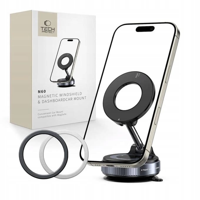 Tech-Protect N60 MagSafe Magnetic Mount - Black