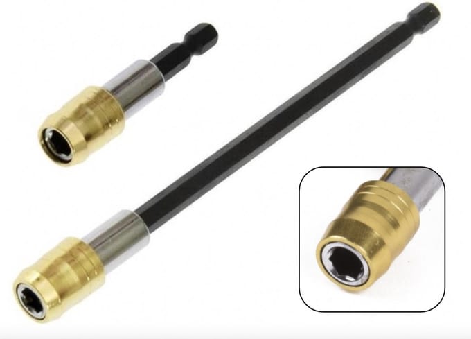 PD® - Bitset - Bit verlengset - Bit set magnetisch - 6cm en 15cm - Bit Verlenger 1/4"