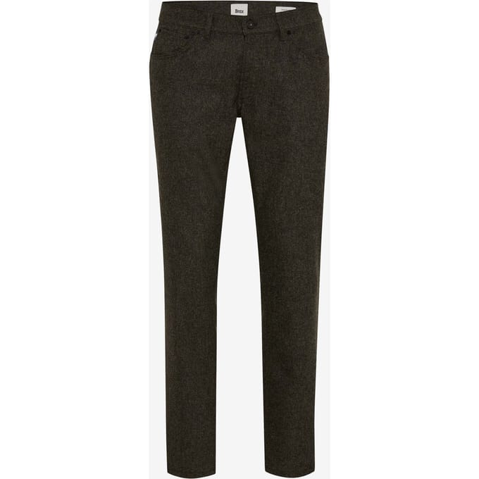 Brax Heren Jeans  Style CHUCK CHOCOLATE, donkerbruin, maat 33/34