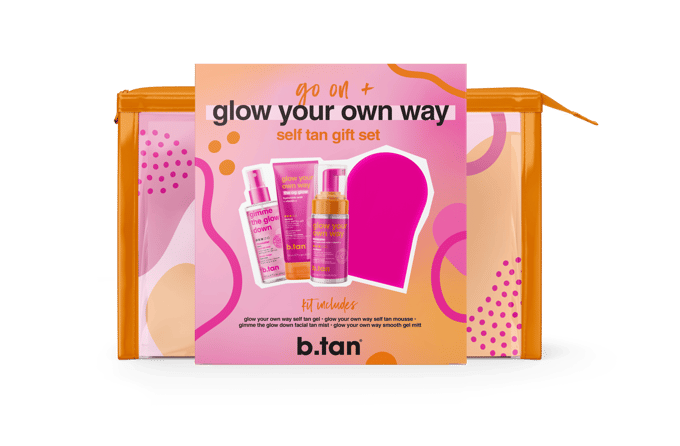 B.Tan B.Tan Glow Your Own Way Gift Set 100 ml + 100 ml + 100 ml + 1 st