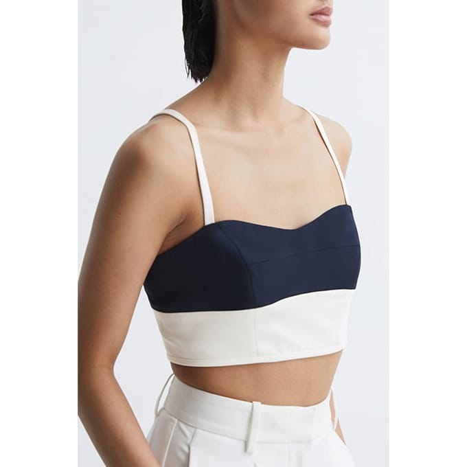 Reiss Amara Block Tank Top Cami Taglia: 8 | Canottiere Outlet | Donna