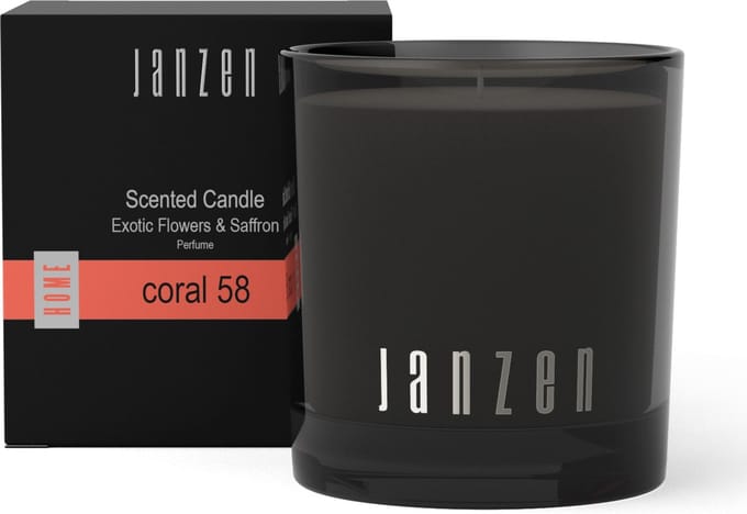 Janzen Coral 58 Scented Candle Geurkaars Exotic Flowers & Saffron