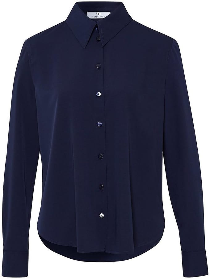 Blouse Van Peter Hahn blauw
