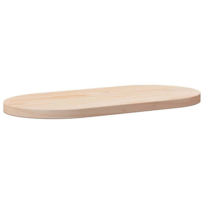 vidaXL - Tafelblad - 90x45x2,5 - cm - massief - grenenhout - ovaal