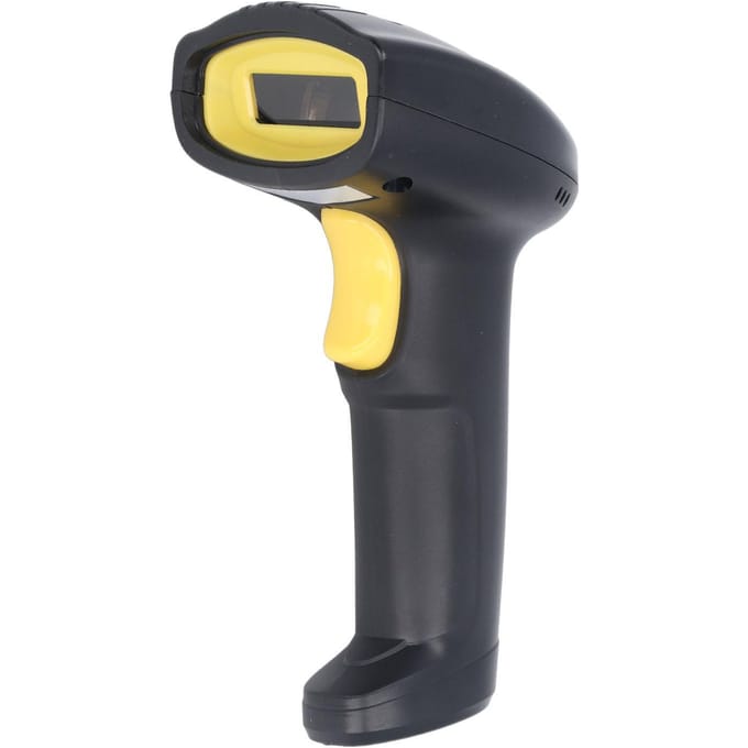 Scanner de codes-barres sans fil 1D Bluetooth 2,4G USB 2 en 1 Lecteur de code portable pour caissier de supermarché Express black