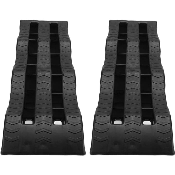 2 STUKS Automotive Uitlijningshelling 7716LBS Capaciteit 3 Verschillende Hoogtes Langdurig Gebruik voor Reistrailer RV Vrachtwagen Zwart black