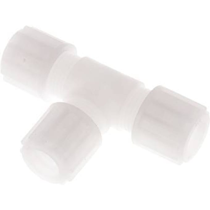 12x10mm PVDF T-Vormige Knelfitting 10 Bar
