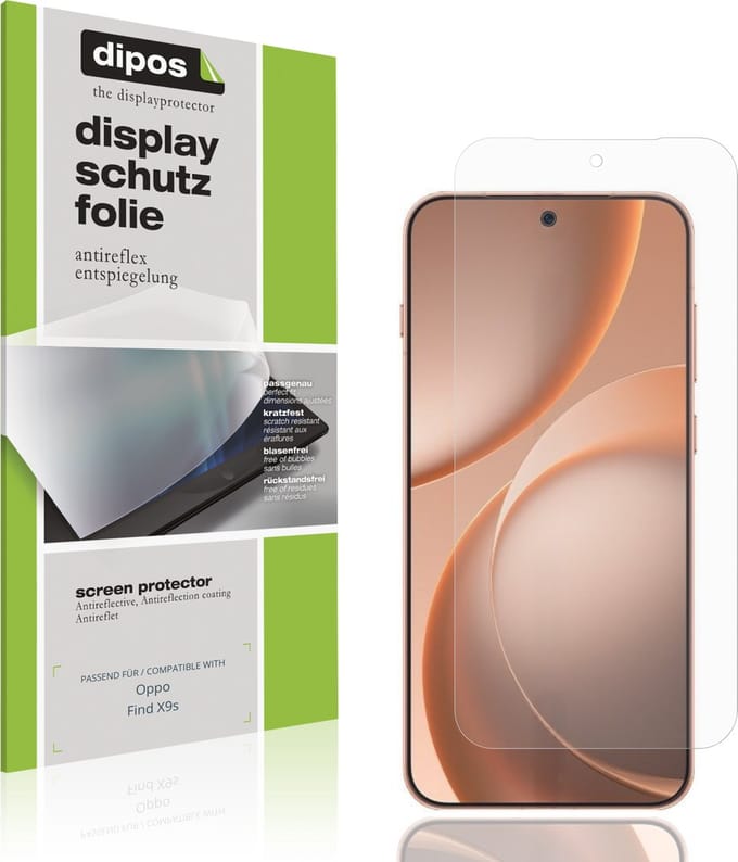 dipos – 4x Matte Beschermfolie geschikt voor Oppo Find X9s | Krasbestendige & antireflecterende Screenprotector Ultra-Thin