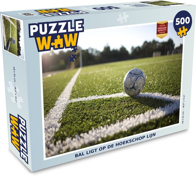 Puzzel Bal ligt op de hoekschop lijn - Legpuzzel - Puzzel 500 stukjes