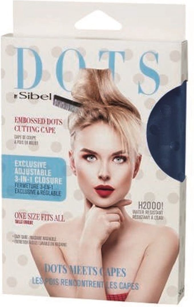 SIBEL KAPMANTEL DOTS donkerblauw