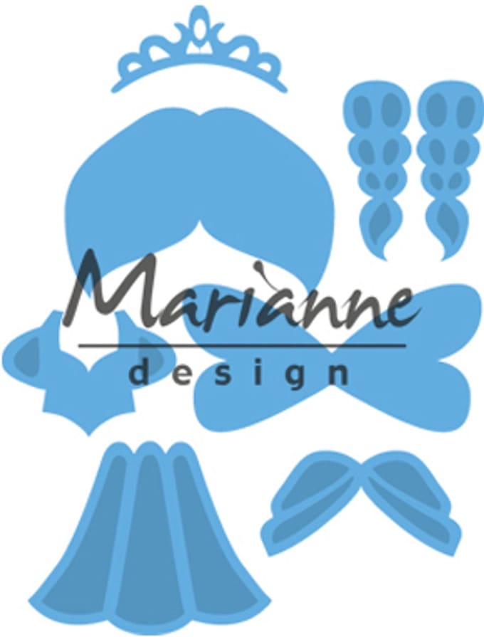 Marianne Design Creatables Snij en Embosstencil - Kim's vrienden Prinses
