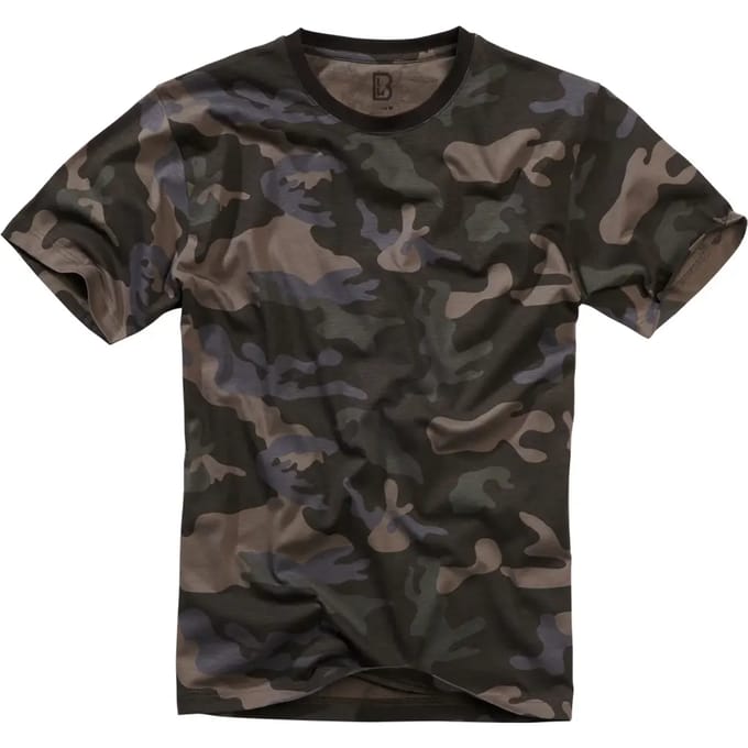 Brandit - Basic Heren T-shirt - 6XL - Zwart/Bruin