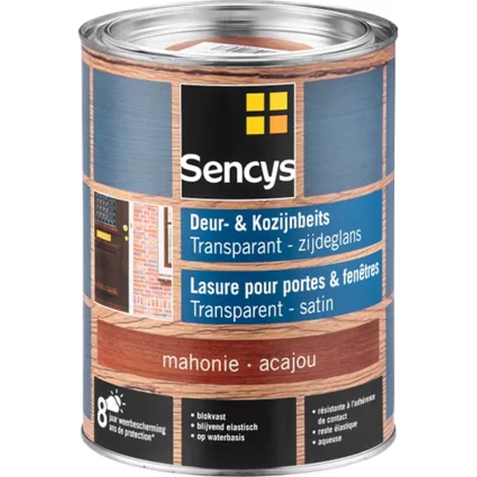 Sencys Deur- & Kozijnbeits Beits - Mahonie - Semi Transparant - 2,5l